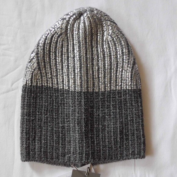 NWT Kaos Women’s OS Wool Mix Beanie Hat with Metallic Effect - Picture 2 of 12